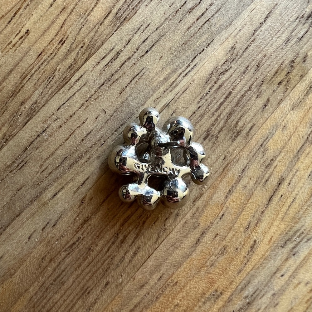 Givenchy Dark Purple Cluster Earrings - Picture 3 of 3